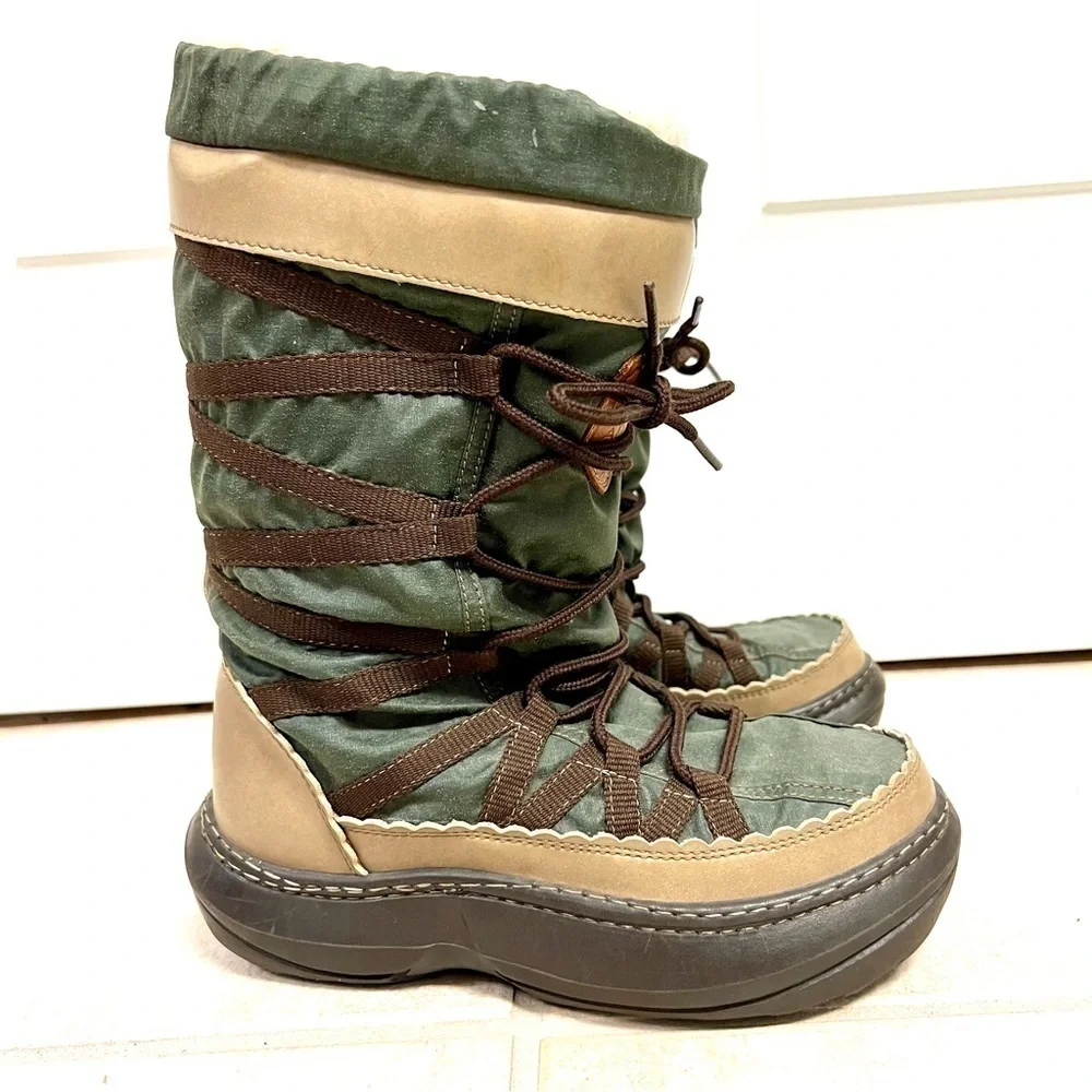 ALDO FLORENDAY Winter Boots Womens Fleece Lined Siesta green brown size 6 Canada